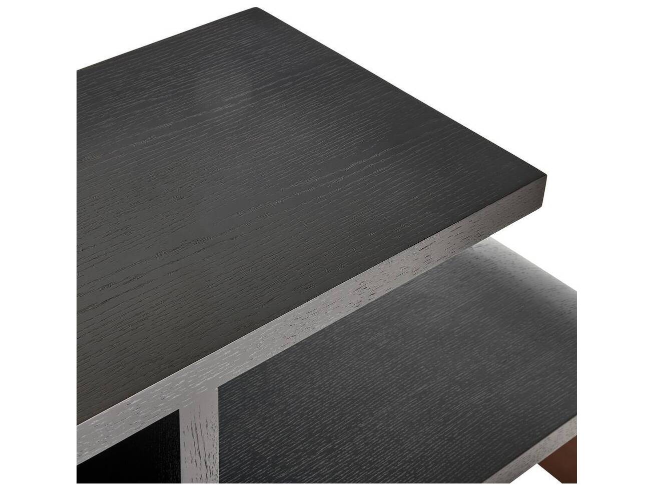 Arteriors Home Ebony Antique Brass Etagere