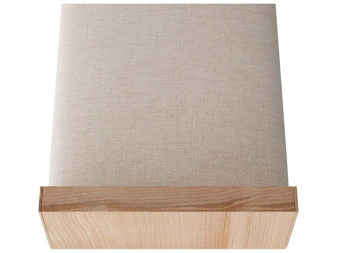 Arteriors Home Wesley Natural Blonde Beige Upholstered Accent Bench