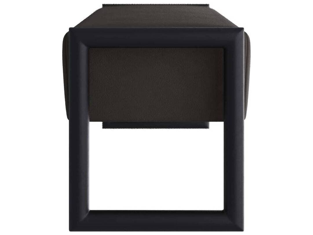 Arteriors Home Willcox Dim Gray Blackened Bronze Leather Accent Bench