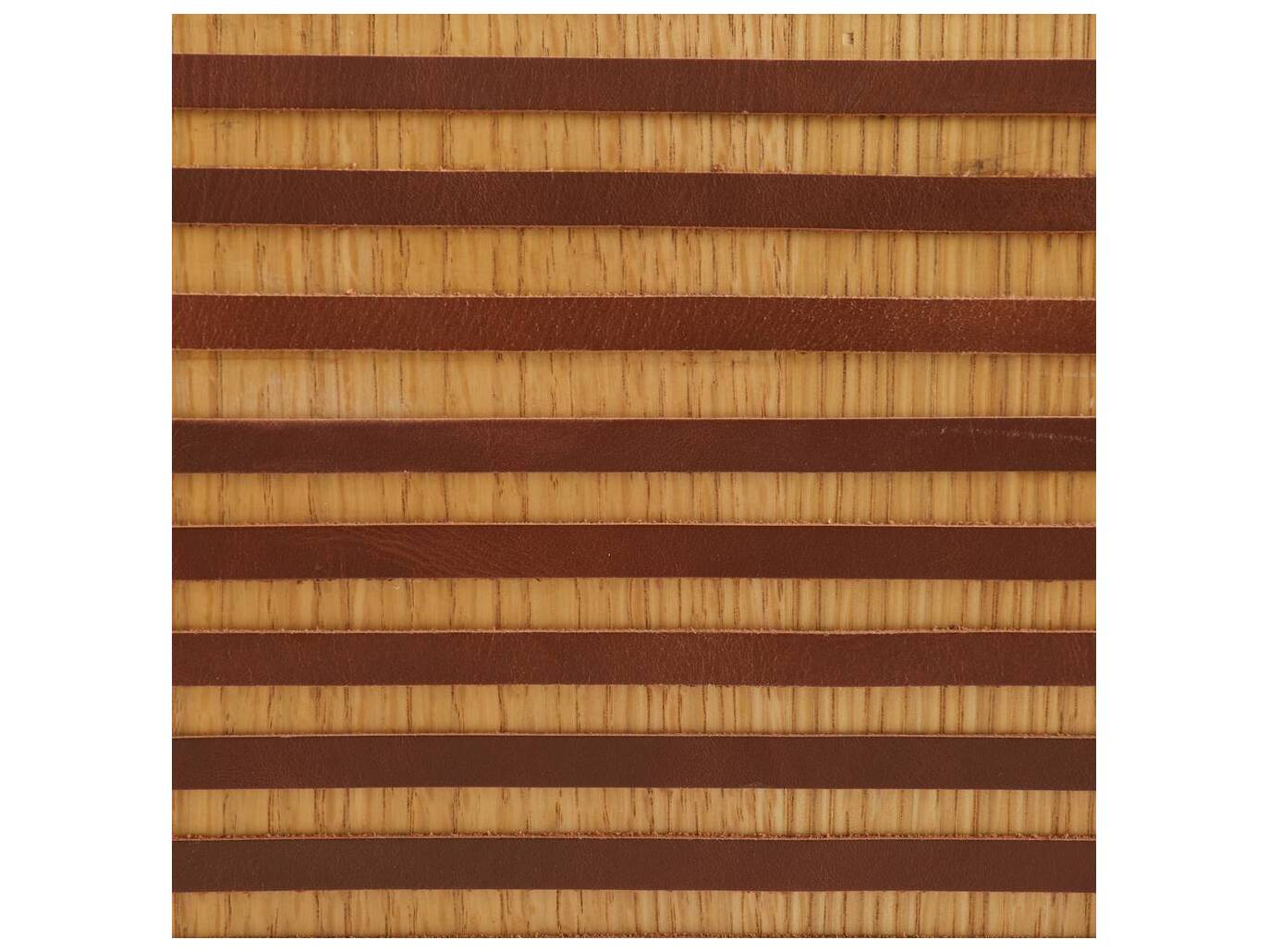 Arteriors Home Hutchins Deep Russet Natural Oak Leather Accent Bench