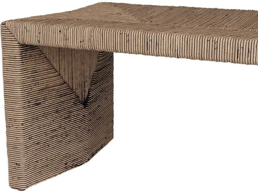 Arteriors Home Zuri Black Wash Brown Accent Bench