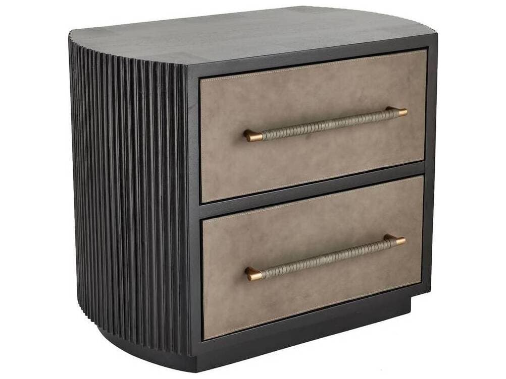 Arteriors Home 2-Drawers Brown Mango Wood Eastchester Nightstand