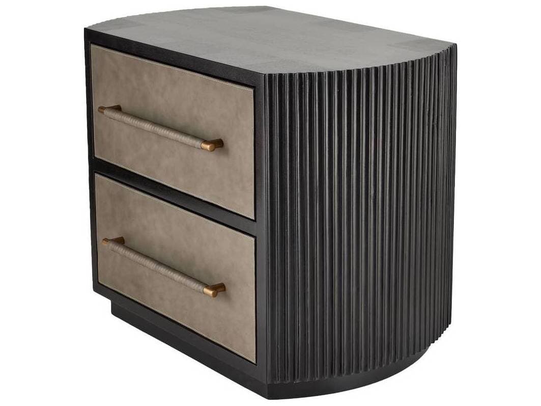 Arteriors Home 2-Drawers Brown Mango Wood Eastchester Nightstand