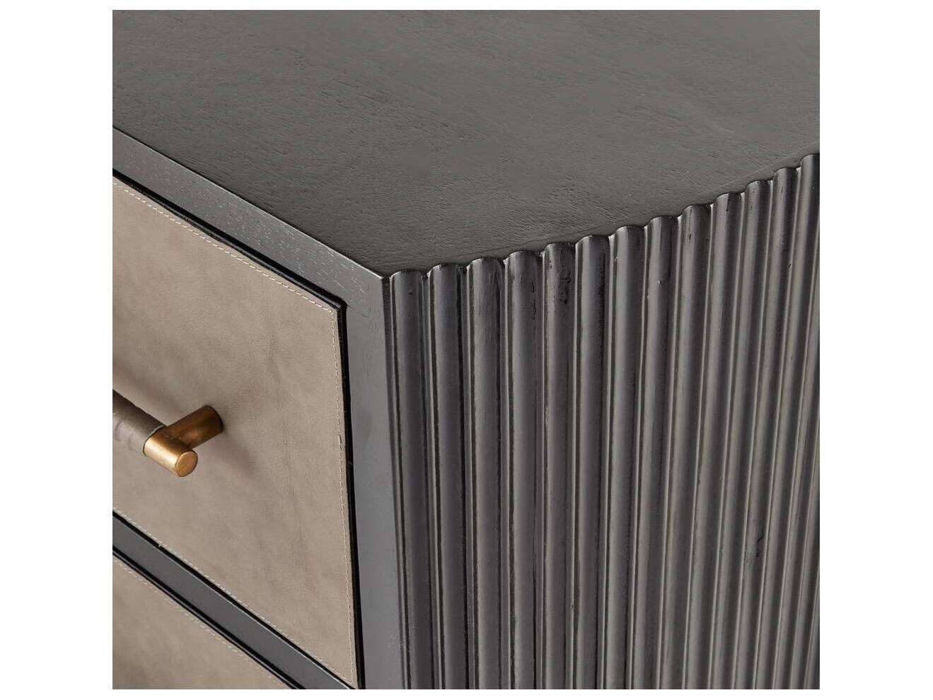 Arteriors Home 2-Drawers Brown Mango Wood Eastchester Nightstand