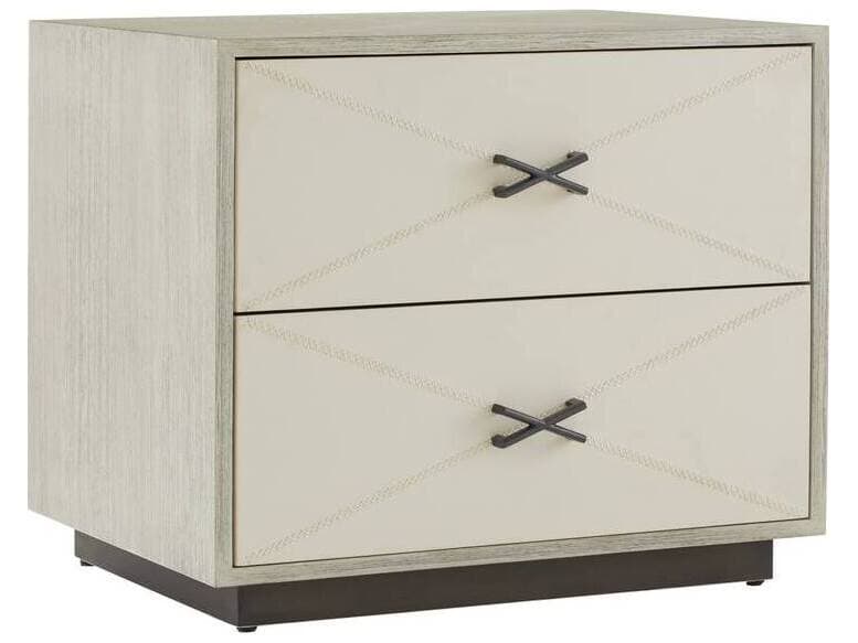 Arteriors Home 2-Drawers Beige Hartzel Nightstand