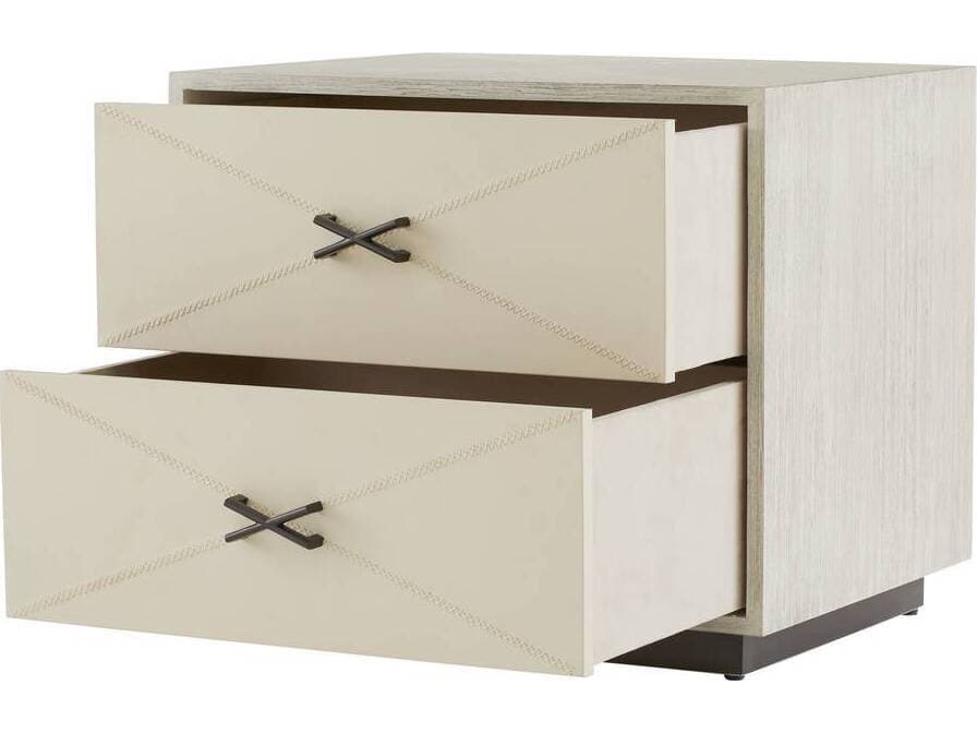 Arteriors Home 2-Drawers Beige Hartzel Nightstand