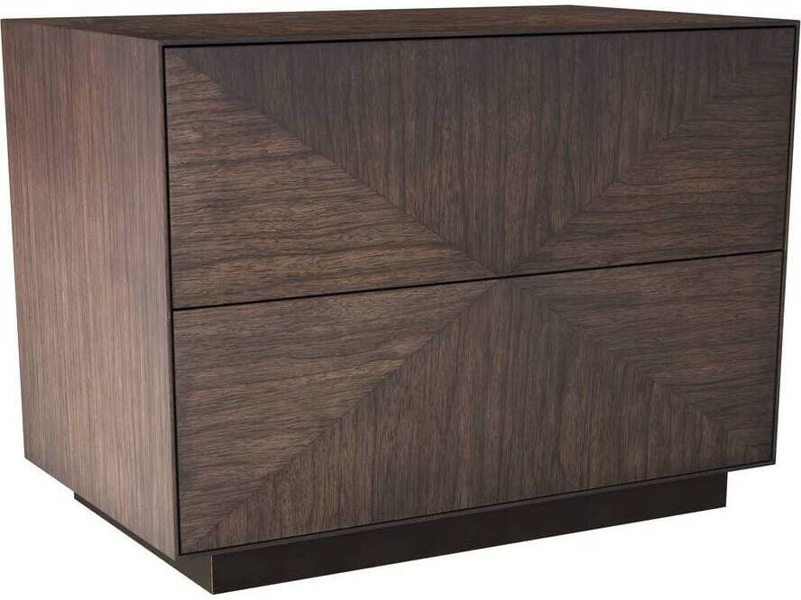 Arteriors Home 2-Drawers Brown Broomfield Nightstand