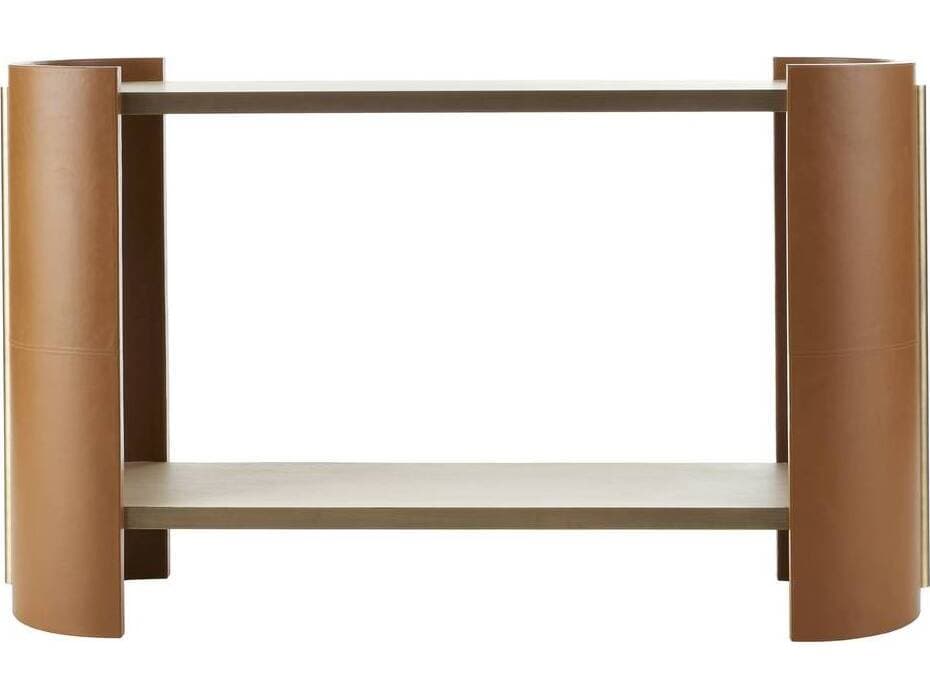 Arteriors Home Rectangular Wood Smoke Russet Warley Console Table
