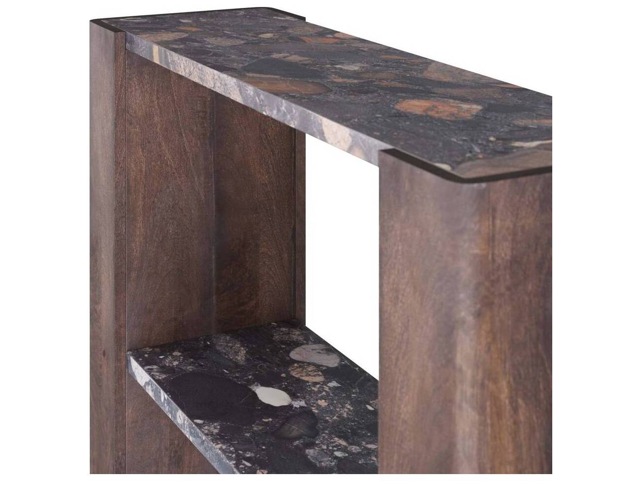 Arteriors Home Rectangular Marble Caspian Umber Torelli Console Table