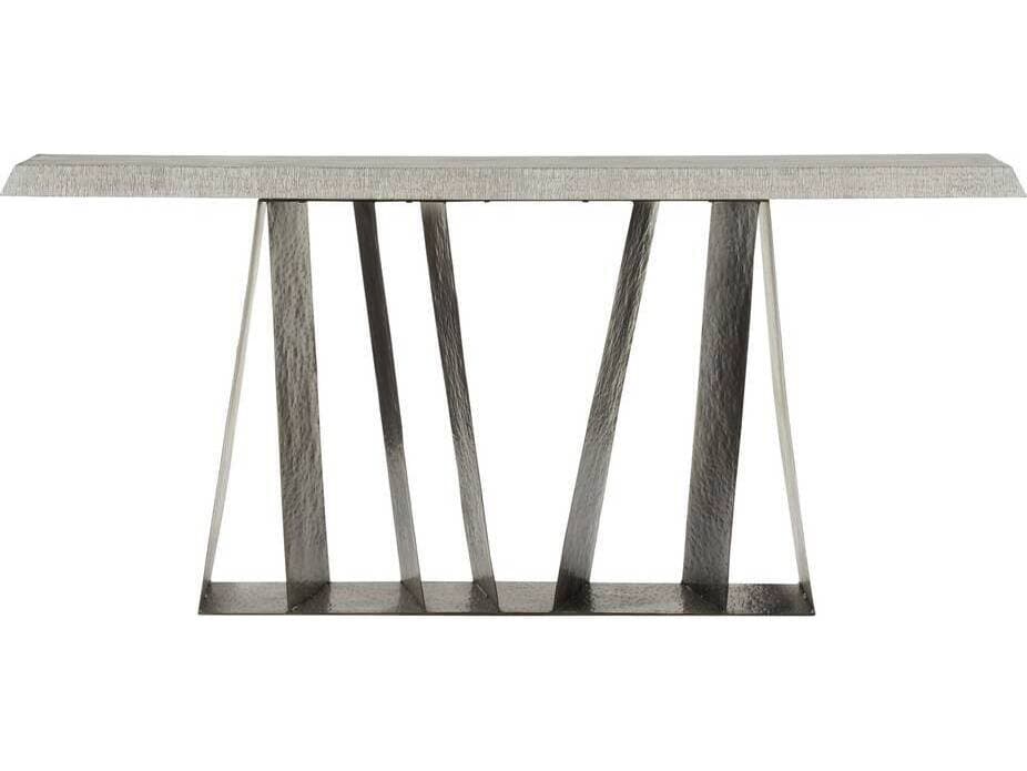 Arteriors Home Rectangular Wood Smoke Carbon Gladstone Console Table