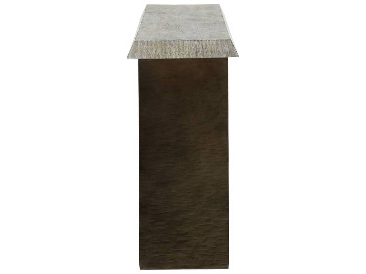 Arteriors Home Rectangular Wood Smoke Carbon Gladstone Console Table