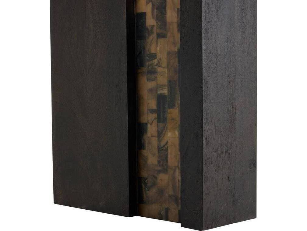 Arteriors Home Kingston Rectangular Wood Umber Natural Faux Horn Brown Console Table