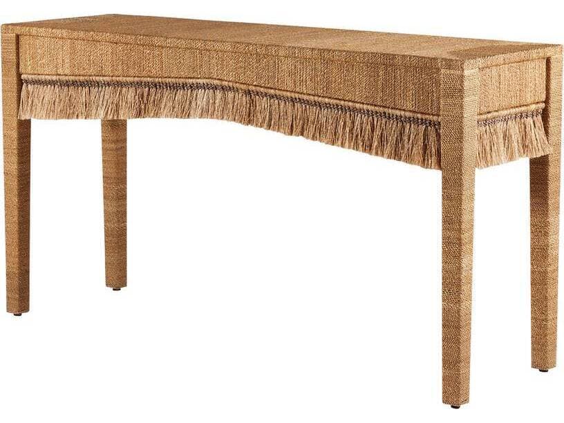 Arteriors Home Rectangular Natural Abaca Kai Console Table