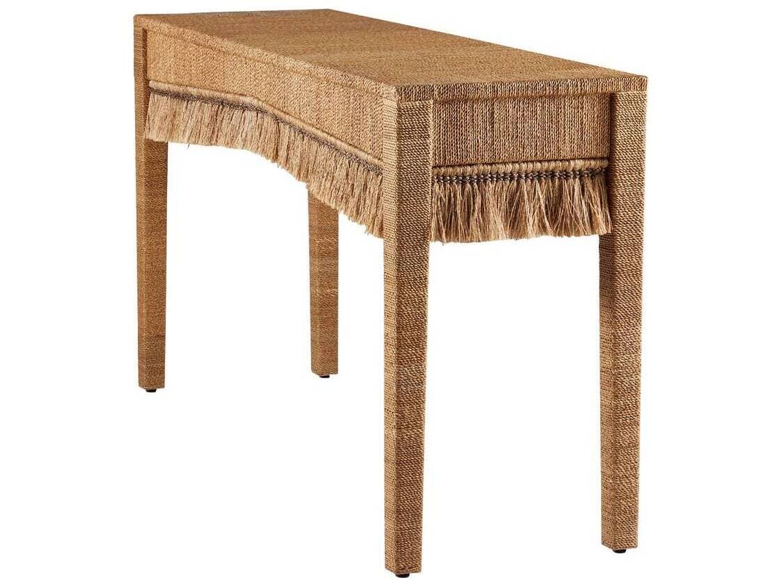 Arteriors Home Rectangular Natural Abaca Kai Console Table