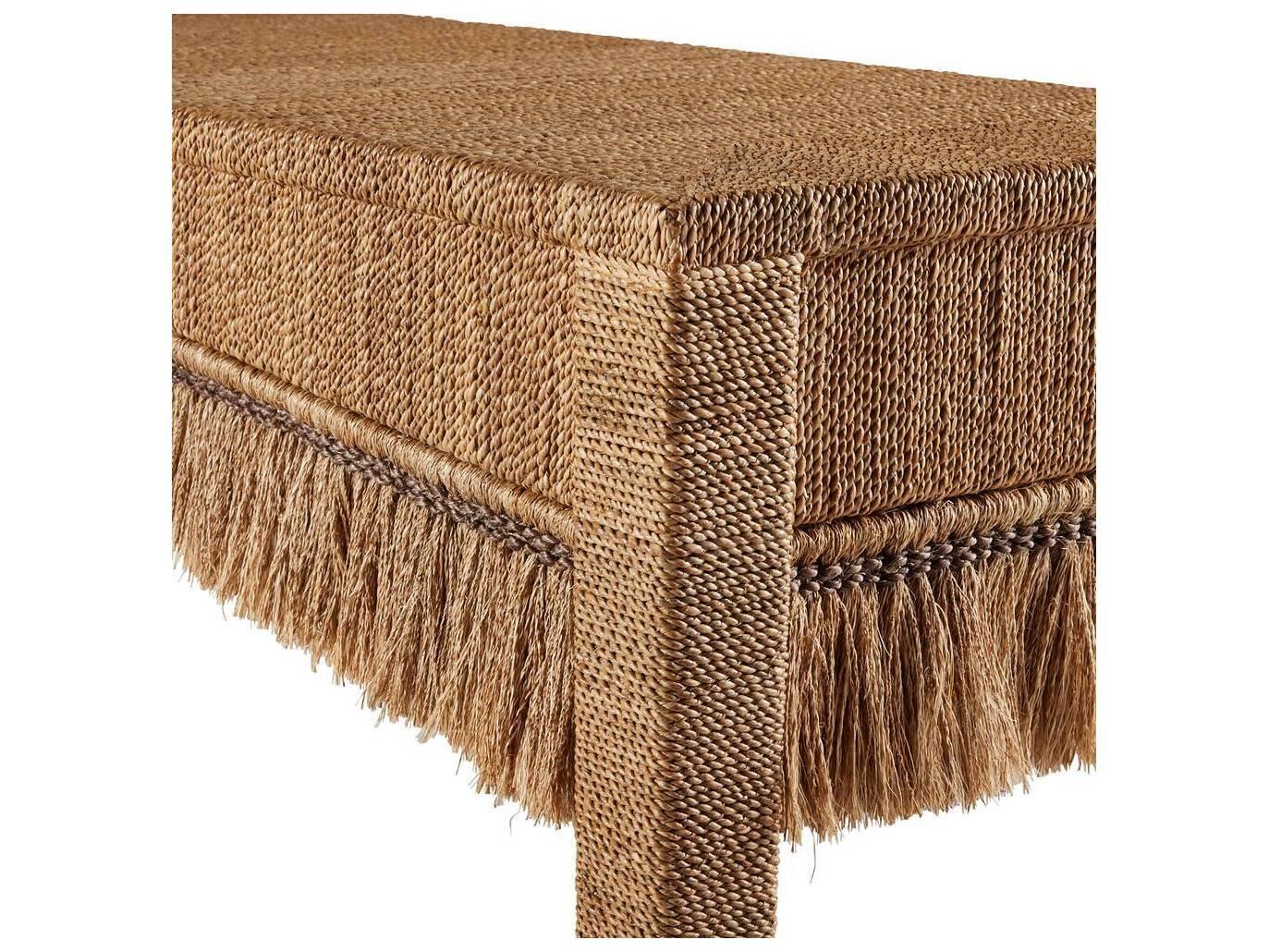 Arteriors Home Rectangular Natural Abaca Kai Console Table