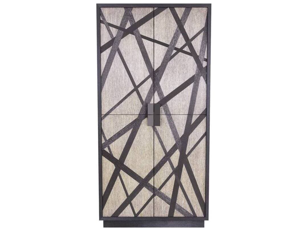 Arteriors Home Trescott Affogato Ebony Black Oak Wood Accent Chest