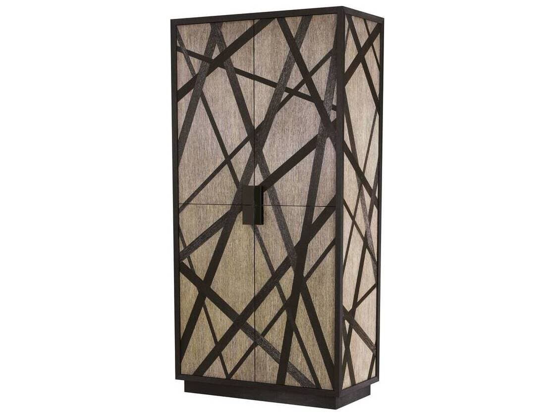 Arteriors Home Trescott Affogato Ebony Black Oak Wood Accent Chest