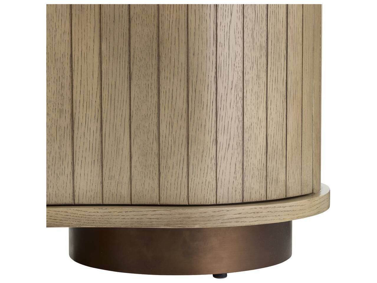 Arteriors Home Tilton Chateau Smoke Vintage Brass Brown Oak Wood Accent Chest