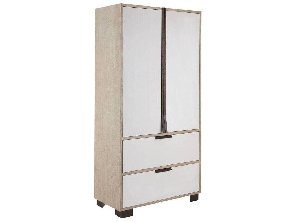 Arteriors Home Dorsey Beige Smoke Oak Wood Accent Chest