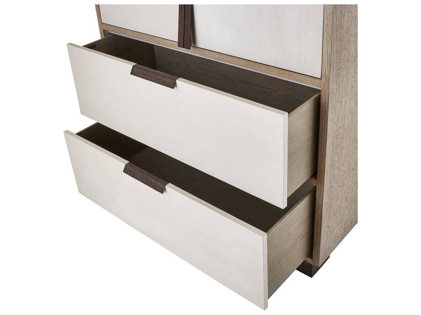 Arteriors Home Dorsey Beige Smoke Oak Wood Accent Chest