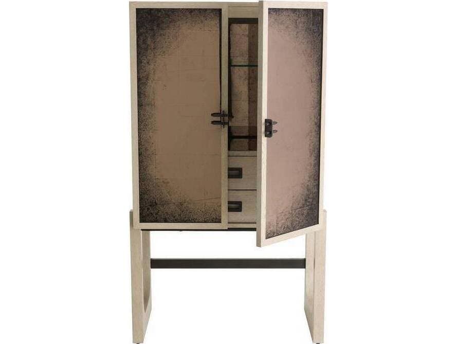 Arteriors Home Jermaine Champagne Bar Cabinet