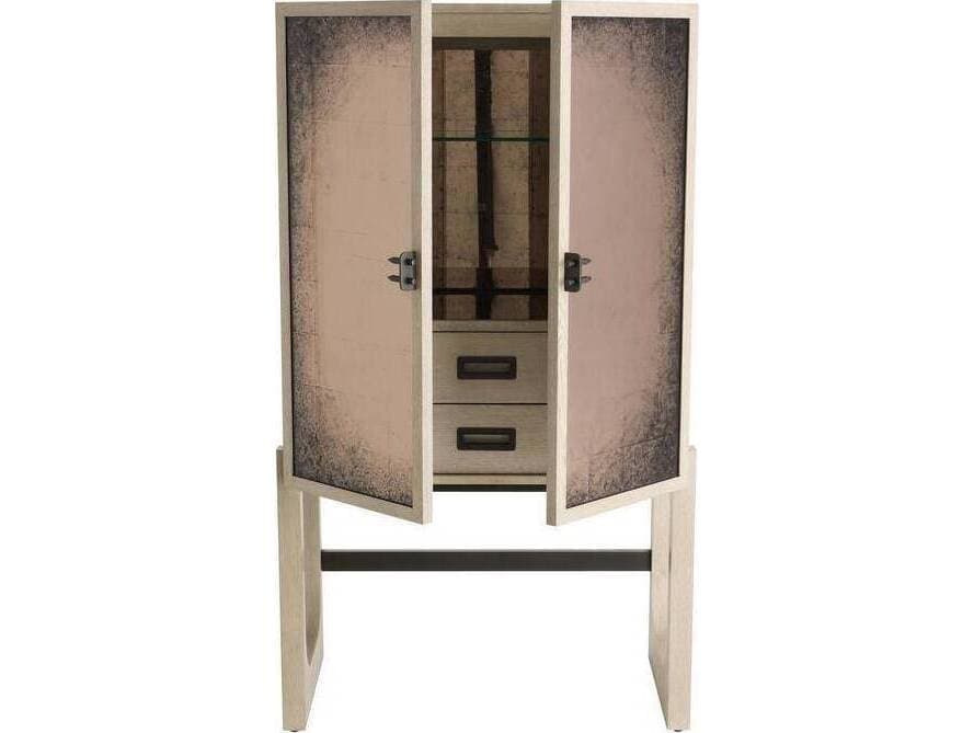 Arteriors Home Jermaine Champagne Bar Cabinet