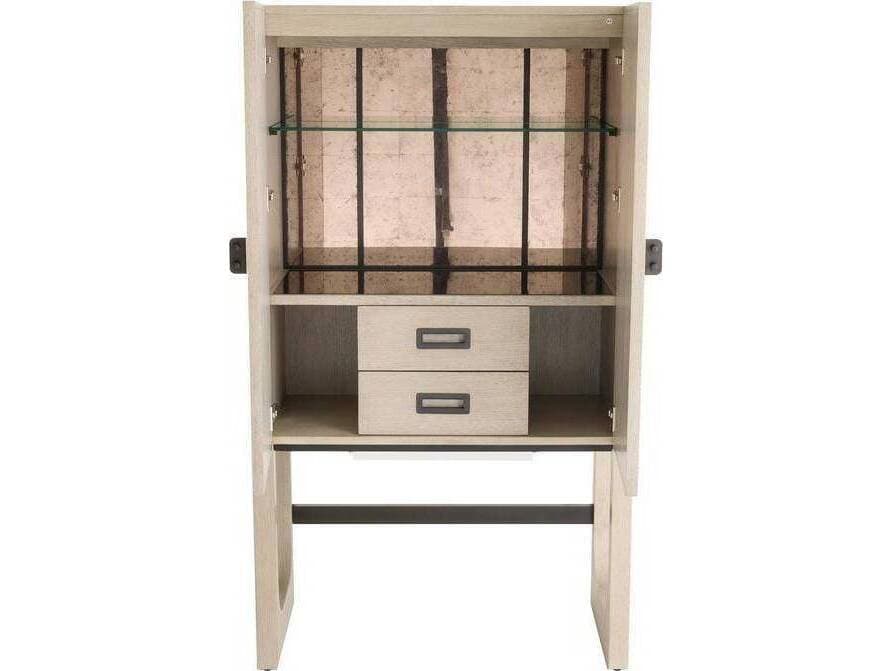 Arteriors Home Jermaine Champagne Bar Cabinet
