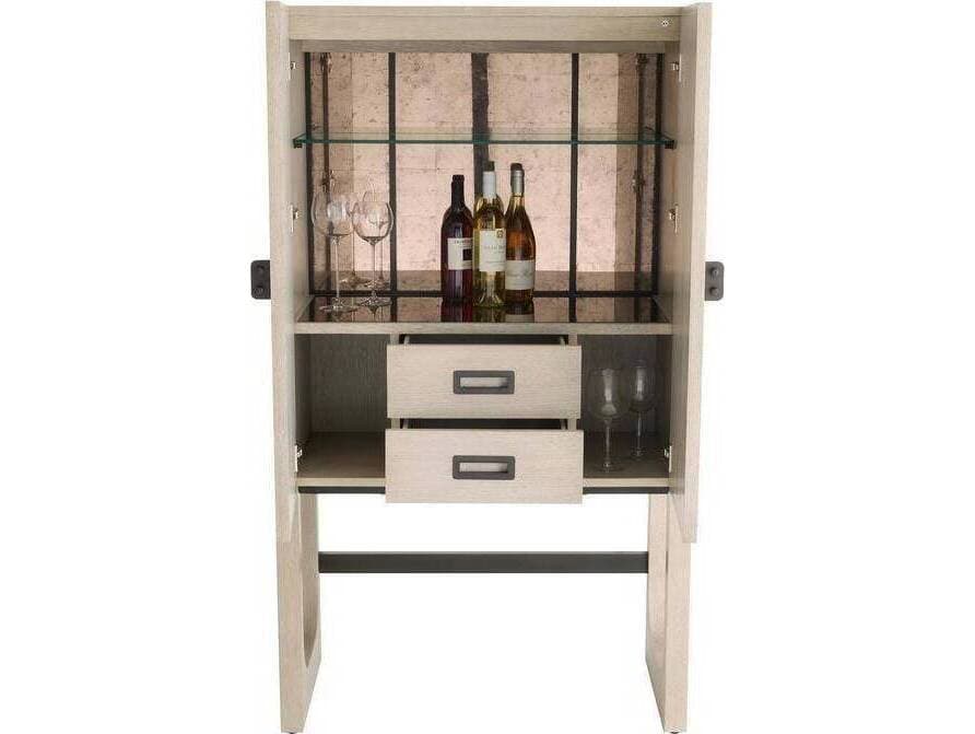 Arteriors Home Jermaine Champagne Bar Cabinet