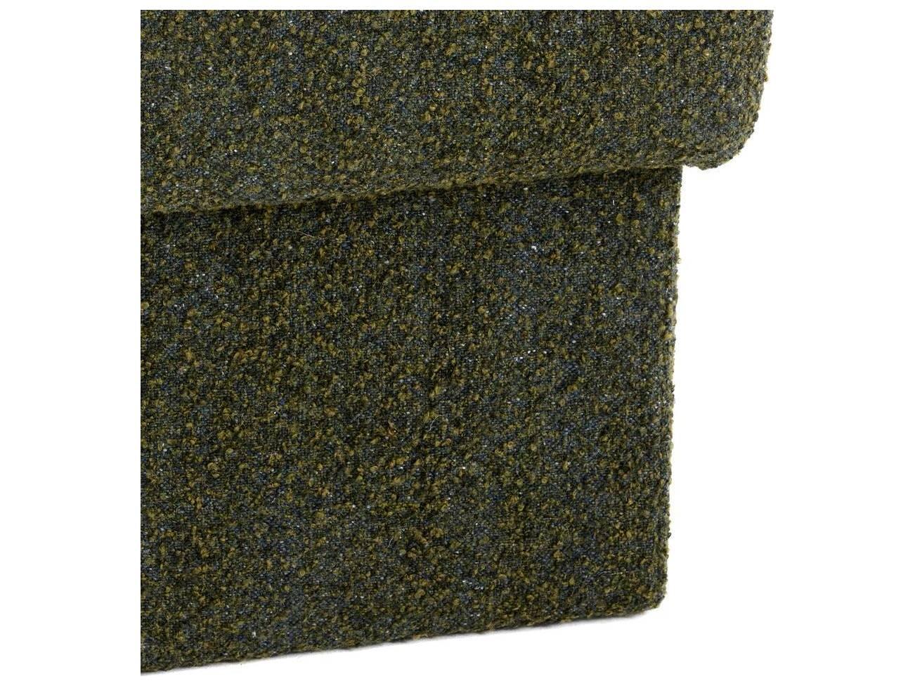 Arteriors Home Olive Green Upholstered Athens Ottoman