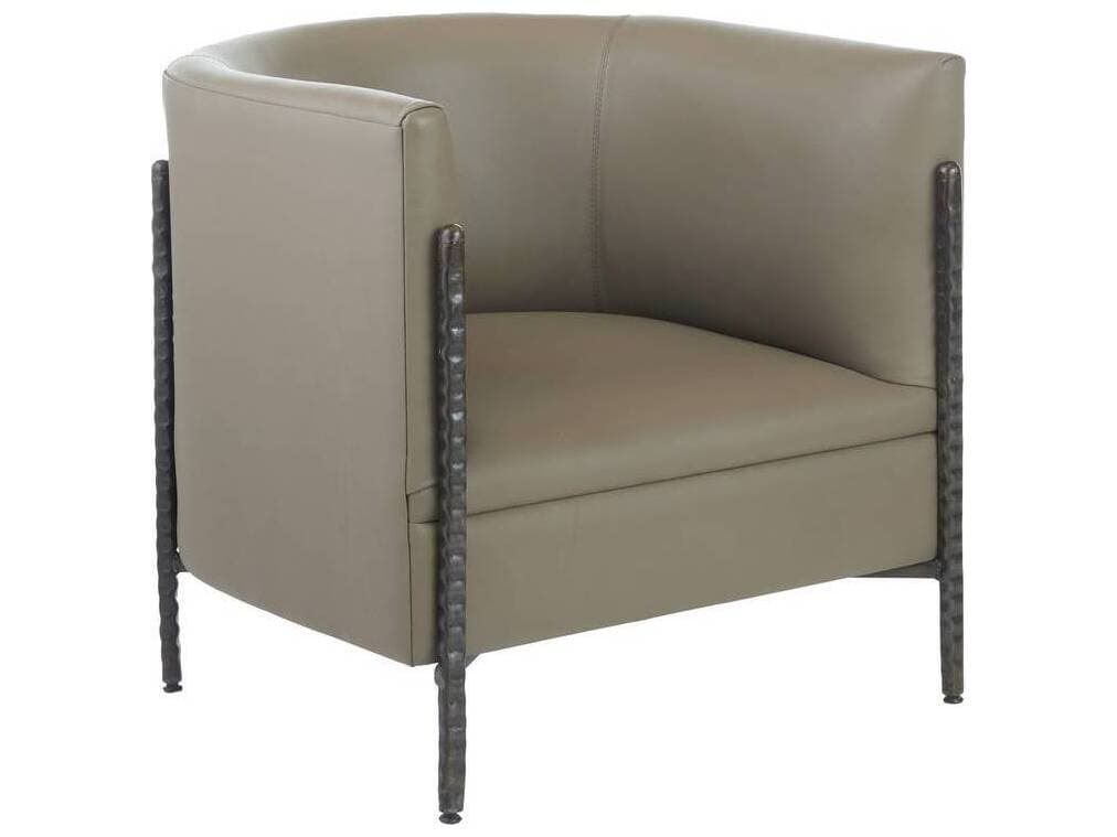 Arteriors Home Brown Leather Accent Chair Escondido