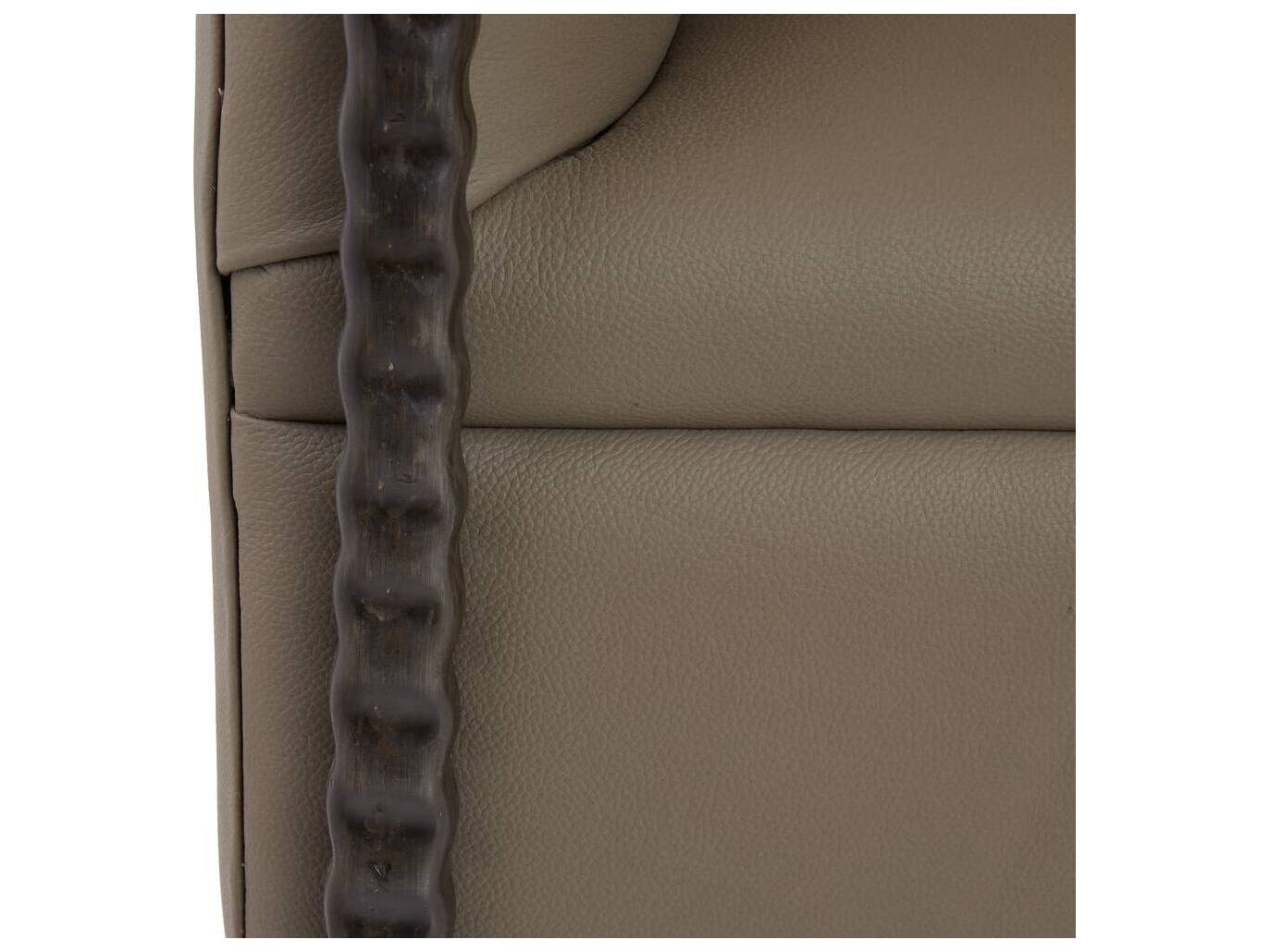 Arteriors Home Brown Leather Accent Chair Escondido