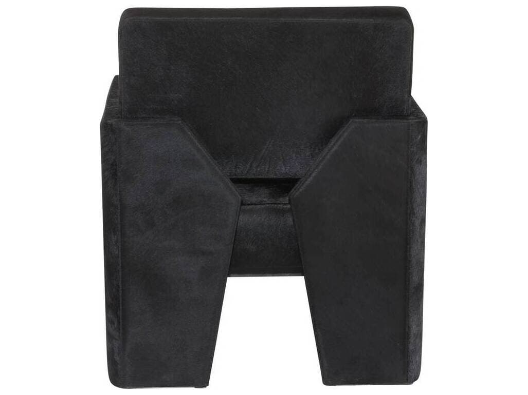 Arteriors Home Black Leather Accent Chair Devine