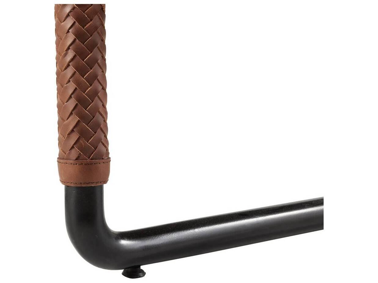 Arteriors Home Brown Leather Accent Chair Durham