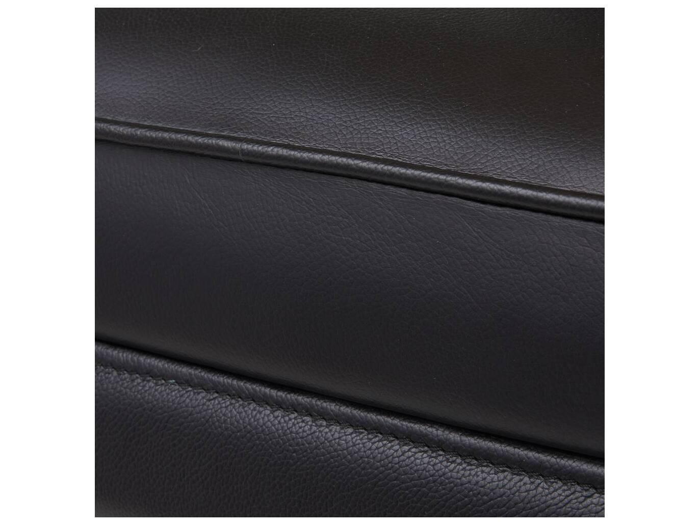 Arteriors Home Crowley Black Leather Armless Dining Chair