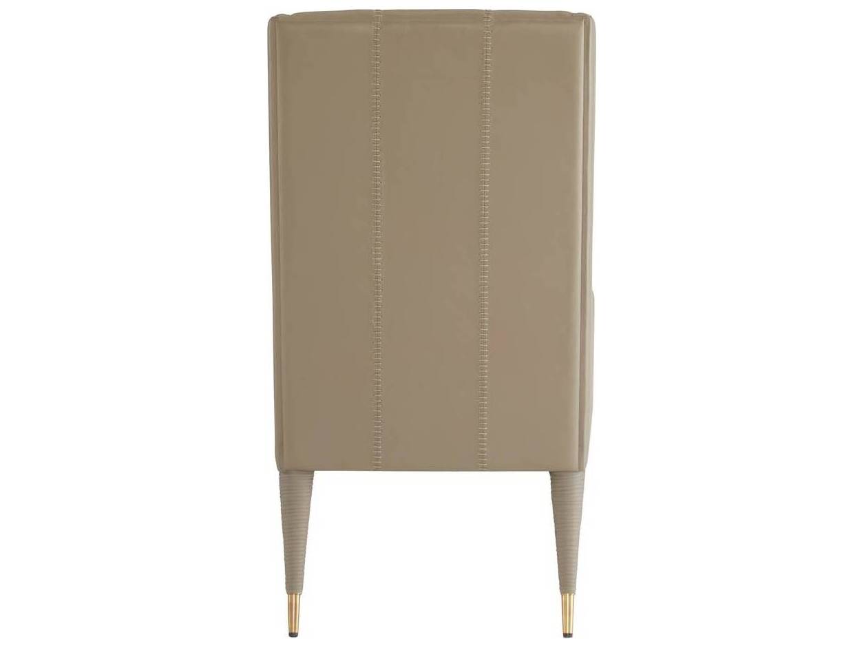 Arteriors Home Beige Leather Accent Chair Hawthorne