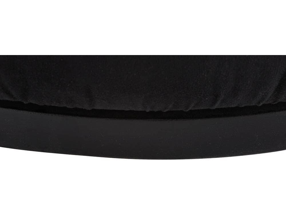 Arteriors Home Swivel Black Suede Accent Chair Gretel