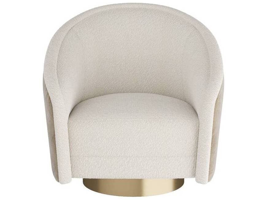 Arteriors Home Swivel Cream Accent Chair Aljona