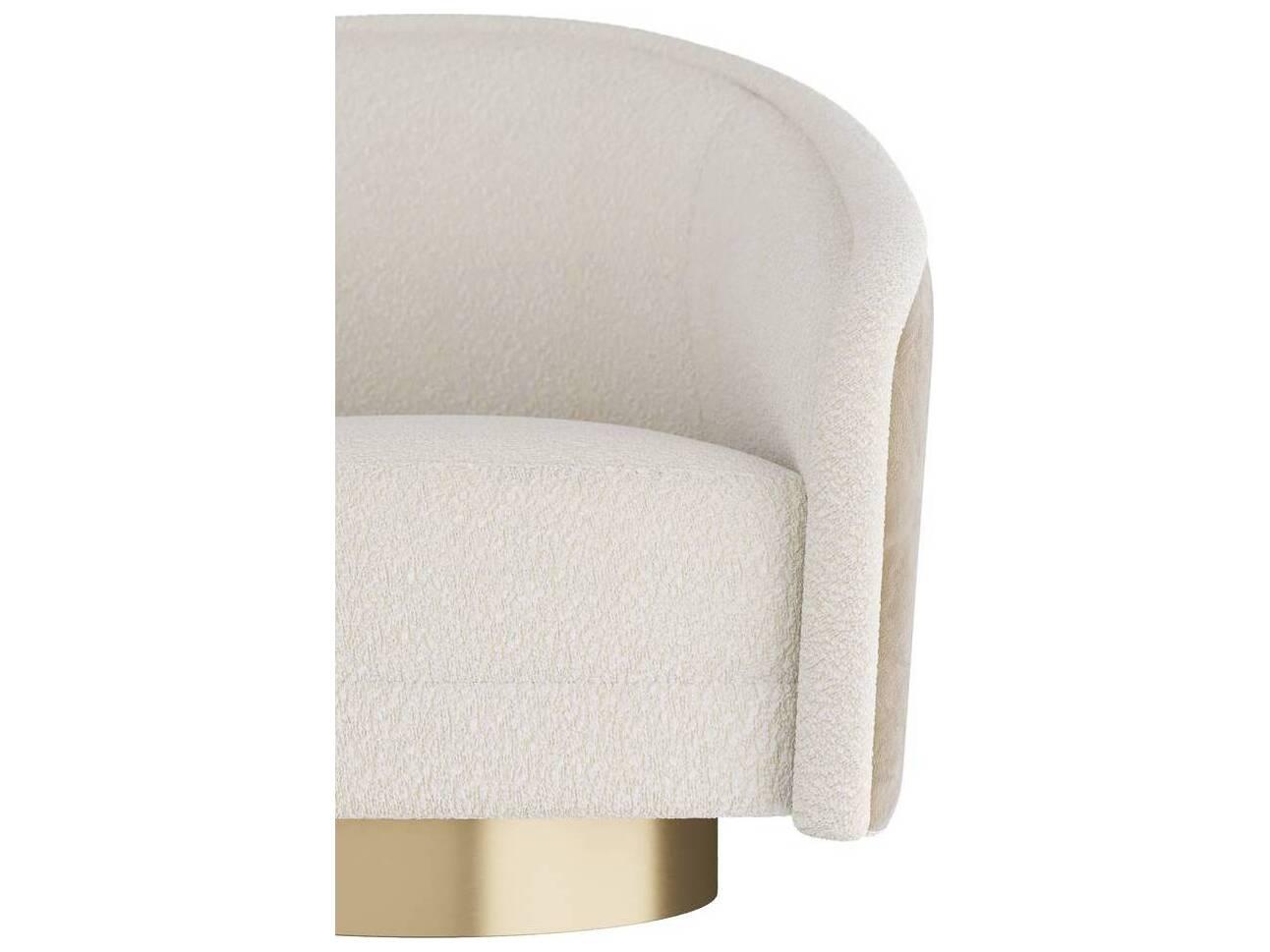 Arteriors Home Swivel Cream Accent Chair Aljona