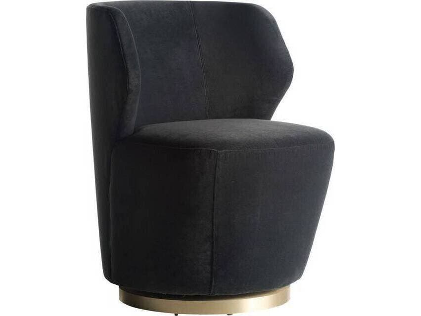 Arteriors Home Poppy Swivel Gray Accent Chair