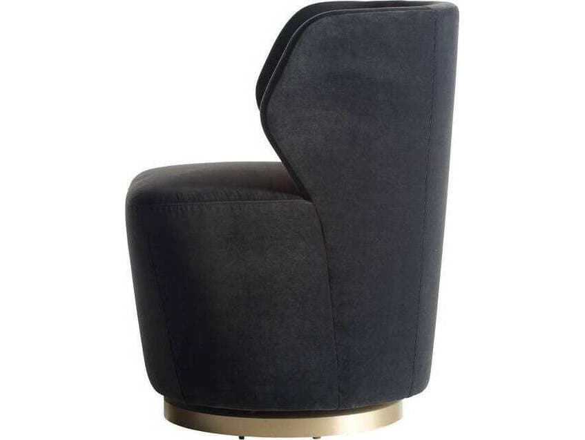 Arteriors Home Poppy Swivel Gray Accent Chair