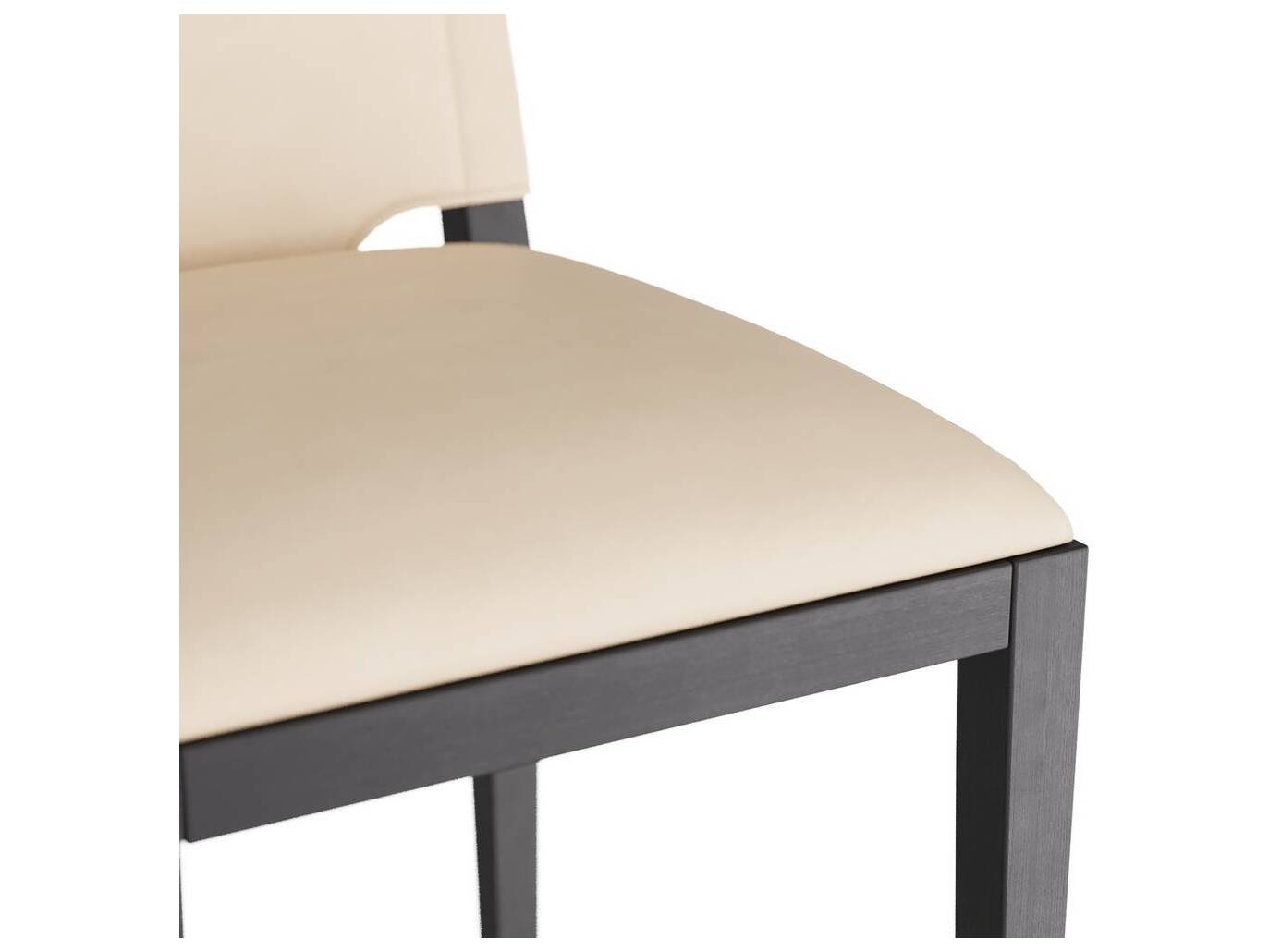 Arteriors Home Burdock Vanilla Ebony Upholstered Beech Wood Bar Stool