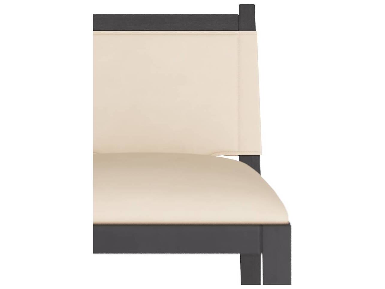 Arteriors Home Burdock Vanilla Ebony Upholstered Beech Wood Bar Stool