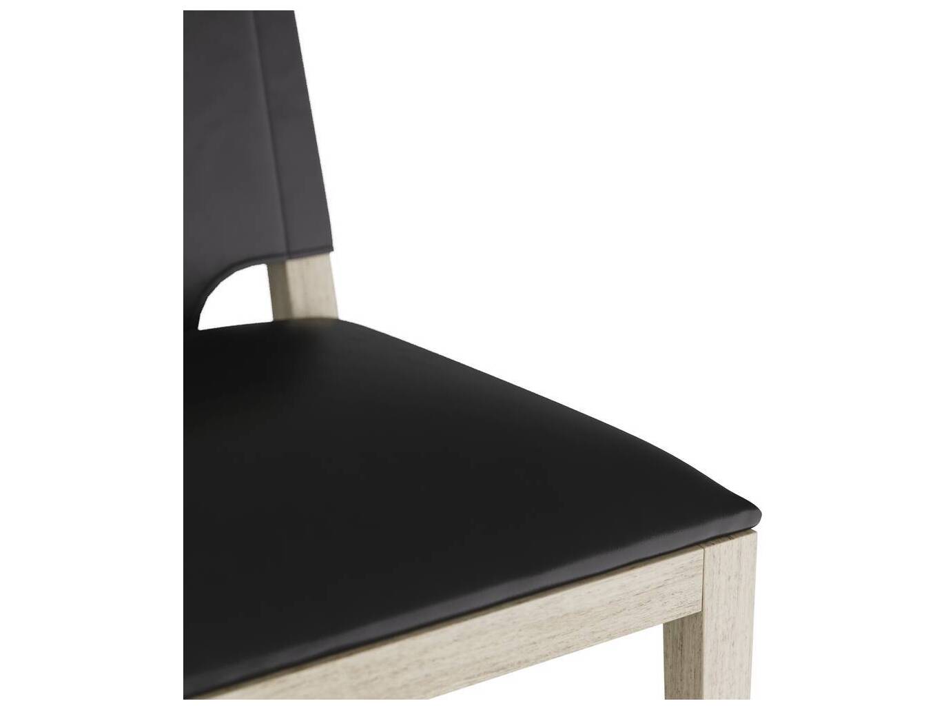 Arteriors Home Burdock Black Smoke Upholstered Beech Wood Counter Stool