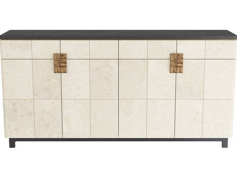 Arteriors Home Braelyn Ivory Ebony White Oak Wood Accent Chest