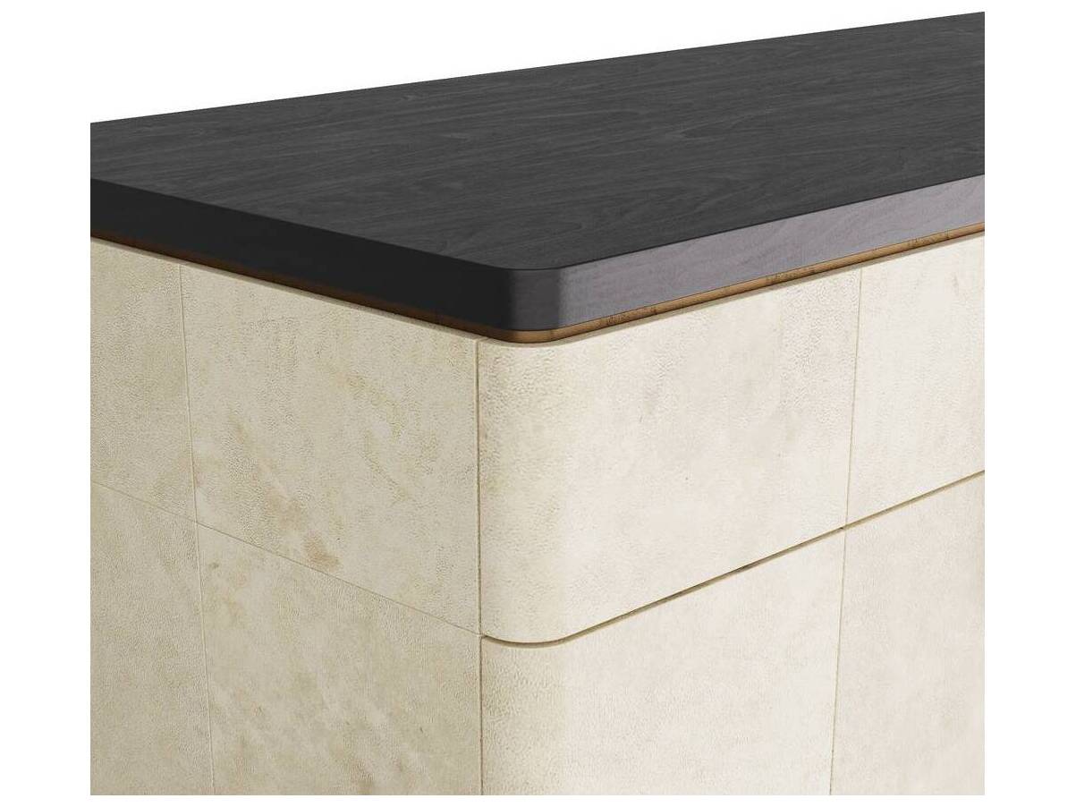 Arteriors Home Braelyn Ivory Ebony White Oak Wood Accent Chest