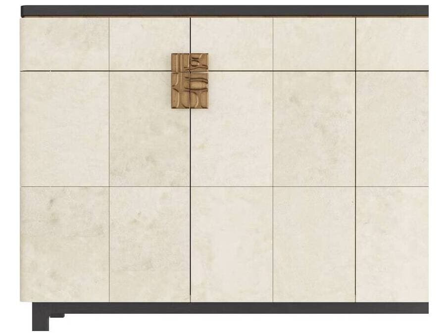 Arteriors Home Braelyn Ivory Ebony White Oak Wood Accent Chest