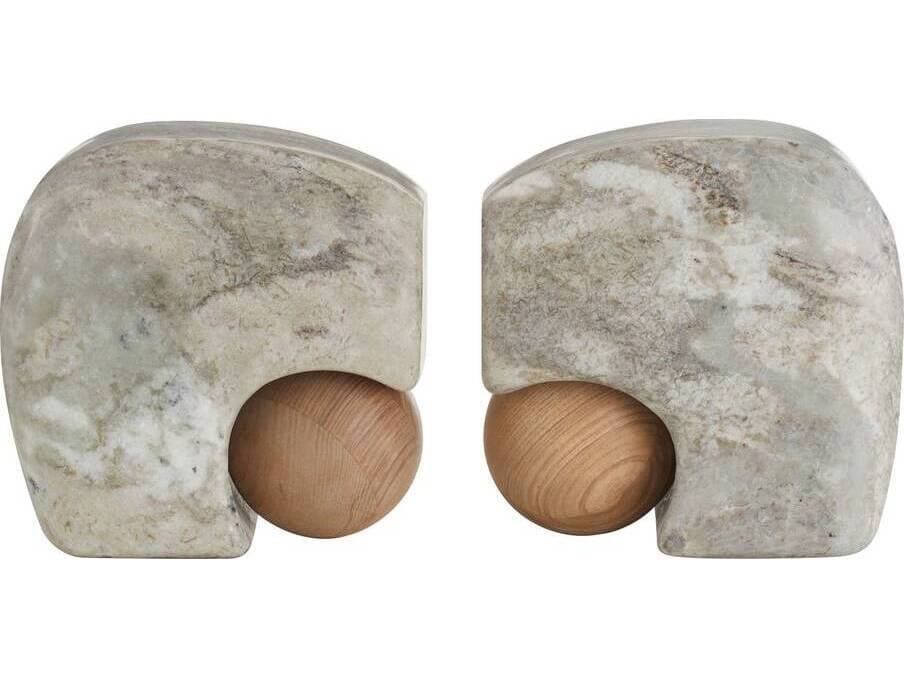 Arteriors Home Melt Gray Natural Bookend