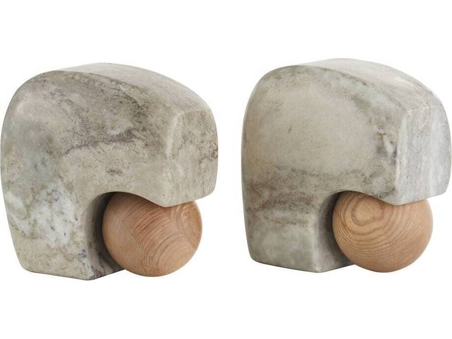 Arteriors Home Melt Gray Natural Bookend