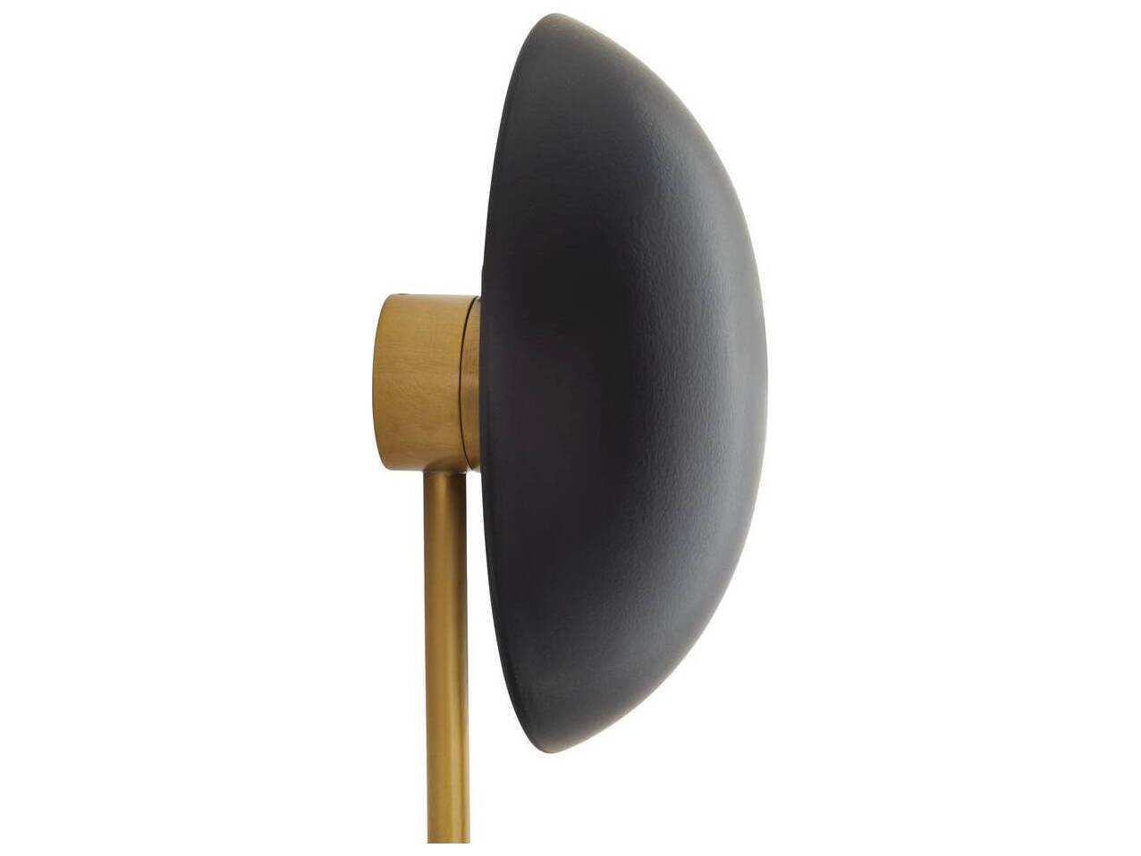 Arteriors Home Glaze 5-Light Matte Black Antique Brass Wall Sconce
