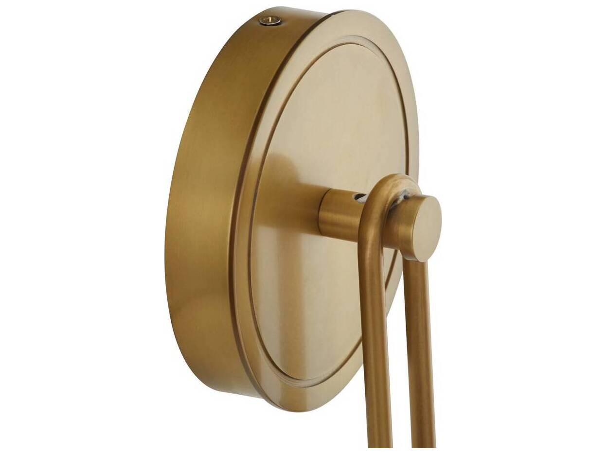 Arteriors Home Roll 1-Light Antique Brass Ivory Wall Sconce